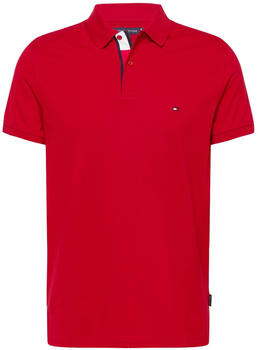 Tommy Hilfiger Flag Under Placket Short Sleeve Polo (MW0MW31684) red