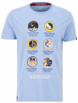 Alpha Industries Apollo Mission Short Sleeve T-Shirt (106521) blau