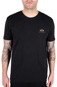 Alpha Industries Backprint Camo Print Short Sleeve T-Shirt (128507CP) schwarz
