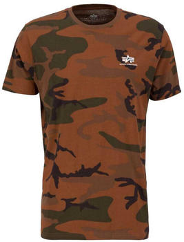 Alpha Industries Backprint Camo Short Sleeve T-Shirt (128507C) braun