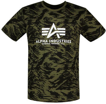 Alpha Industries Basic Camo Short Sleeve T-Shirt (100501C) grün
