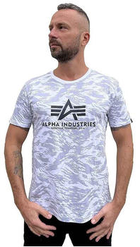 Alpha Industries Basic Camo Short Sleeve T-Shirt (100501C) weiß