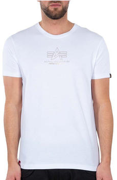 Alpha Industries Basic Ml Foil Print T-Shirt (106502) weiß