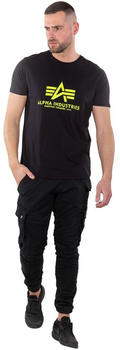 Alpha Industries Basic Neon Print Short Sleeve T-Shirt (100501NP) schwarz/gelb