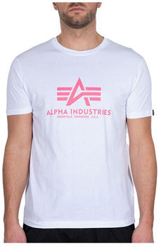 Alpha Industries Basic Neon Print Short Sleeve T-Shirt (100501NP) weiß