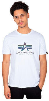 Alpha Industries Basic Rainbow Reflective Short Sleeve T-Shirt (100501RR) weiß