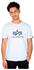 Alpha Industries Basic Rainbow Reflective Short Sleeve T-Shirt (100501RR) weiß