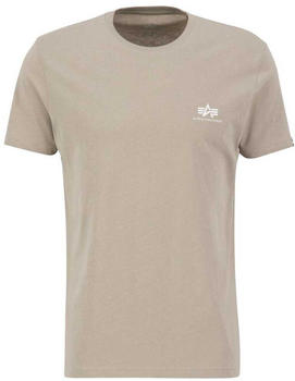 Alpha Industries Basic Small Logo Short Sleeve T-Shirt (188505) beige/weiß