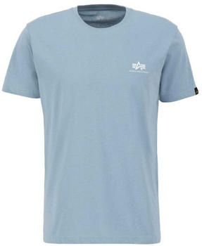 Alpha Industries Basic Small Logo Short Sleeve T-Shirt (188505) grey/blue