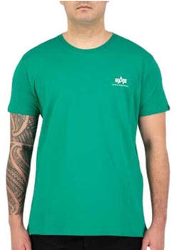 Alpha Industries Basic Small Logo Short Sleeve T-Shirt (188505) jungle green