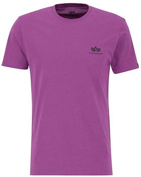 Alpha Industries Basic Small Logo Short Sleeve T-Shirt (188505) lila