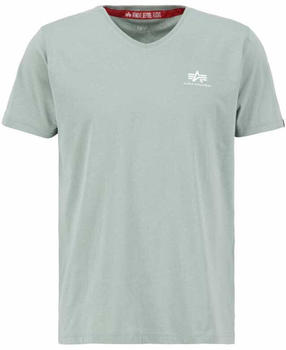 Alpha Industries Basic Small Logo V-neck T-Shirt (106513) grün