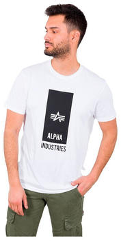 Alpha Industries Block Logo Short Sleeve T-Shirt (126547) weiß