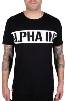 Alpha Industries Printed Stripe Short Sleeve T-Shirt (118511) schwarz