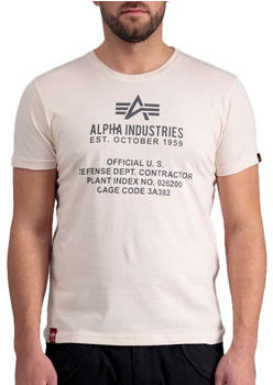 Alpha Industries Fundamental Short Sleeve Crew Neck T-Shirt (118509) weiß
