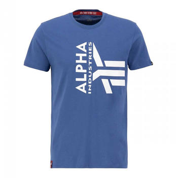 Alpha Industries Half Logo Foam Short Sleeve T-Shirt (106510) blau