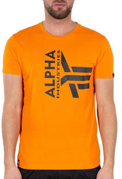 Alpha Industries Half Logo Foam T-Shirt (106510) orange