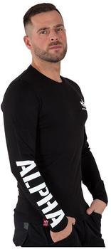 Alpha Industries Sleeve Prinheavy Long Sleeve T-Shirt (116570) schwarz