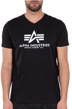 Alpha Industries Basic V-neck T-Shirt (106512) schwarz