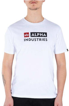 Alpha Industries Block-logo Short Sleeve T-Shirt (118507) weiß