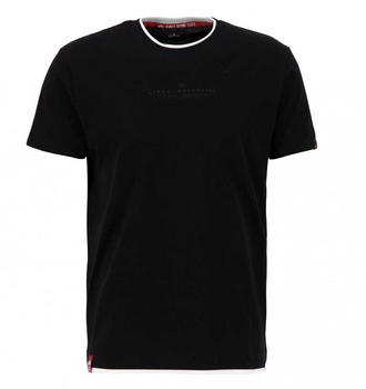 Alpha Industries Double Layer Short Sleeve T-Shirt (136507) schwarz