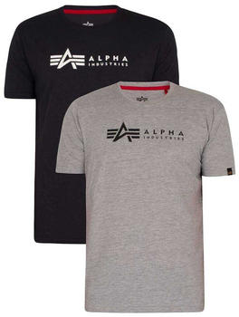 Alpha Industries LabelPack Short Sleeve T-Shirt (118534) blau