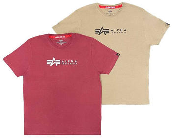 Alpha Industries LabelPack Short Sleeve T-Shirt (118534) bunt