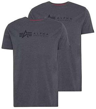 Alpha Industries LabelPack Short Sleeve T-Shirt (118534) grau