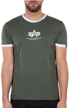 Alpha Industries Basic Contrast Ml T-Shirt (106501) grün