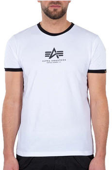 Alpha Industries Basic Contrast Ml T-Shirt (106501) weiß