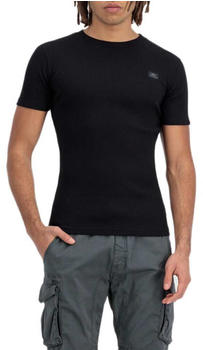 Alpha Industries X-fit Rib Short Sleeve T-Shirt (136504) schwarz