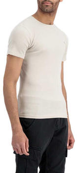 Alpha Industries X-fit Rib Short Sleeve T-Shirt (136504) vintage weiß