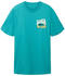 Tom Tailor Denim T-Shirt mit Logoprint (1036468) deep turquoise
