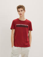 TOM TAILOR Denim Rundhalsshirt Packung, 3 Stk. mit Logo Print