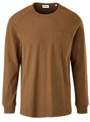 S.Oliver Langarmshirt mit Flammgarnstruktur (2119214) braun