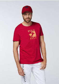 Polo Sylt Herren T-Shirt (00003782-19-1557) chili pepper