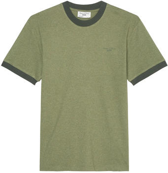 Marc O'Polo Meliertes T-Shirt Regular (376214551380) earthy green melange