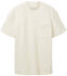 Tom Tailor Denim T-Shirt mit Waffelstruktur (1036928) wool white