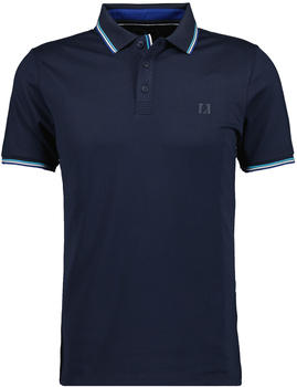 Ragman Piqu-Polo mit Tipping,"keep dry" (3409091-711) dunkelblau