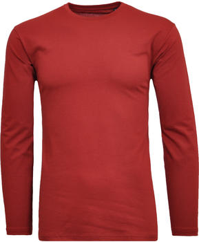 Ragman Langarm-Shirt Rundhals (400180-061) weinrot