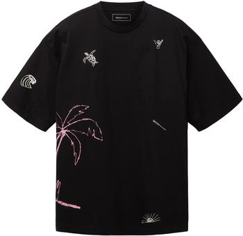Tom Tailor Denim Oversized T-Shirt mit Print (1036483-29999) black