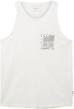 Tom Tailor Denim Tanktop mit Brusttasche (1036484-12906) wool white