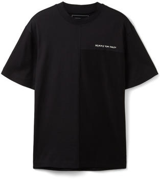 Tom Tailor Denim T-Shirt mit Ziernähten (1035612-29999) black