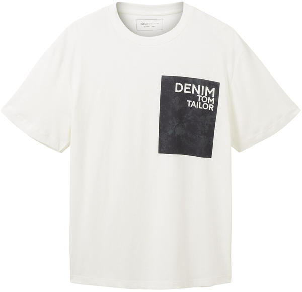 Tom Tailor Denim T-Shirt mit Print (1036464-12906) wool white