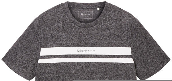 Tom Tailor Denim T-Shirt mit Print (1038750-10723) black non-solid