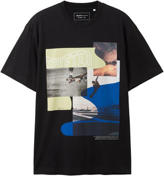 Tom Tailor Denim T-Shirt mit Photoprint (1037664-29999) black