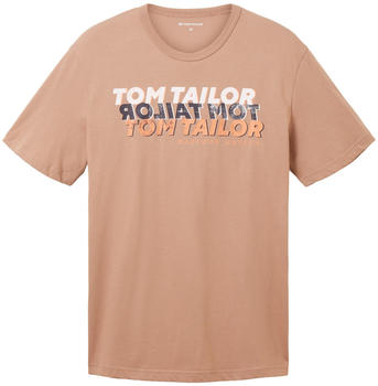 Tom Tailor T-Shirt mit Schriftzug (1036426-24048) desert fawn