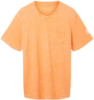 Tom Tailor T-Shirt mit V-Ausschnitt (1036432-22195) fruity melon orange