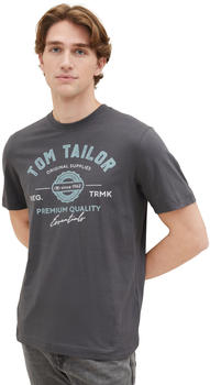 Tom Tailor T-Shirt mit Logo Print (1037735-10899) tarmac grey