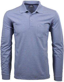 Ragman Softknit-Polo Fineliner, Langarm (5462891-073) taube